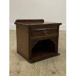 An Edwardian mahogany table cabinet fitted with a drawer (converted) H34cm