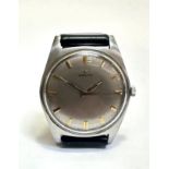 A Vintage Gents Zenith Swiss stainless steel cased manual wind 1970's style wrist watch with baton