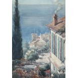 Evelyn Brown (Scottish, fl. early 20thc), A Sea View, signed lower left, watercolour, framed (