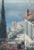 Evelyn Brown (Scottish, fl. early 20thc), A Sea View, signed lower left, watercolour, framed (