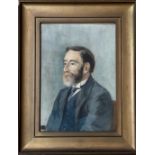 Alexa Thompson (Scottish, fl. early 20thc), Portrait of a Bearded Gentleman, half-length, signed