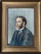 Alexa Thompson (Scottish, fl. early 20thc), Portrait of a Bearded Gentleman, half-length, signed