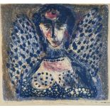 Sylvia Von Hartmann R.S.W. (German b.1942), Unhappy Angel, lithograph, signed lower left, framed (