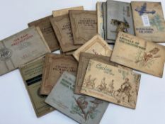 A collection of various cigarette picture card albums comprising - Birds & their young, Air Raid