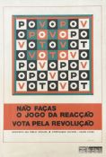A Portuguese, Vote for Revolution, Armed Forces Movement Cultural Dynamization Civic Action poster