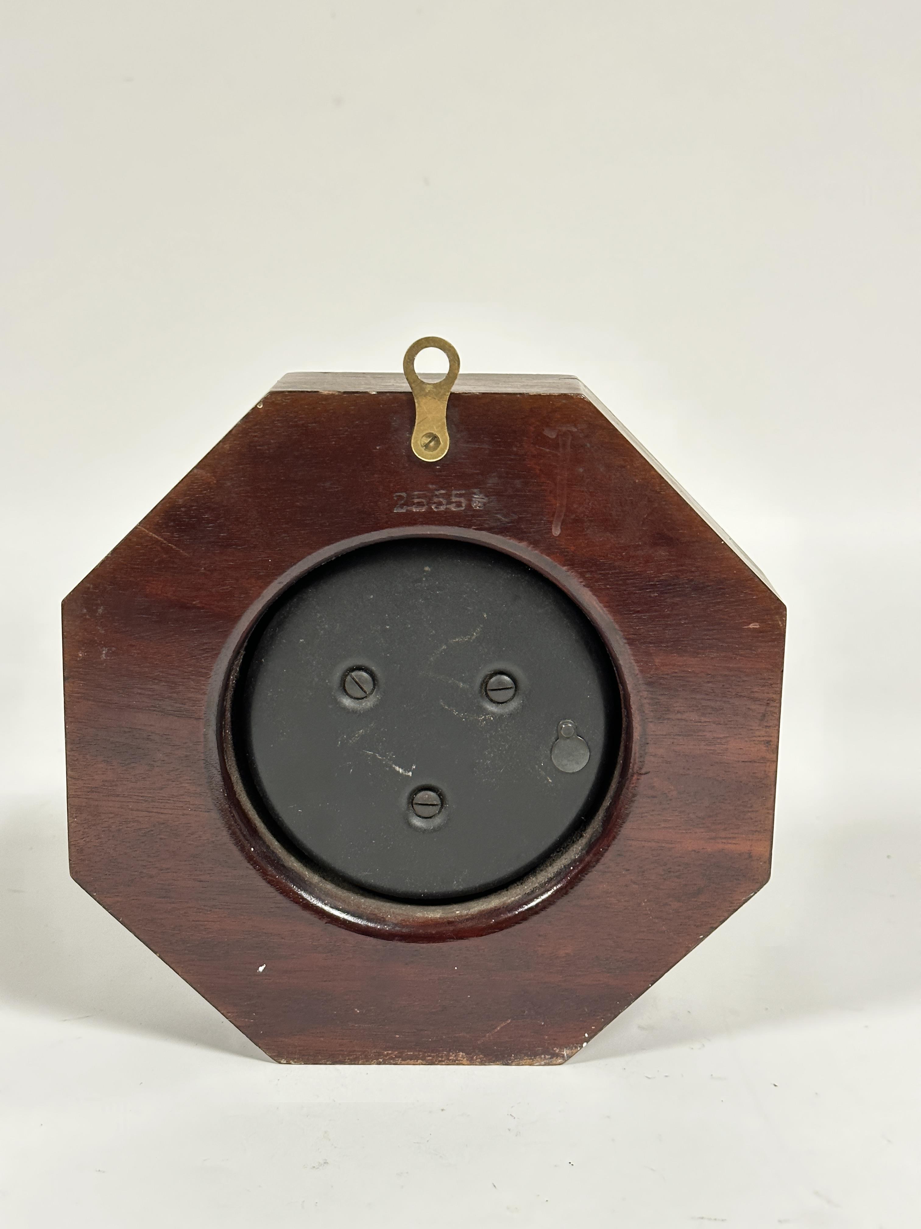 A B. Cooke & Sons, Ltd of Hull Edwardian mahogany box wood and ebony strung octagonal wall barometer - Image 3 of 3