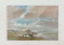 Koffke, seascape, watercolour on paper, signed pencil bottom left in a wooden glazed mounted