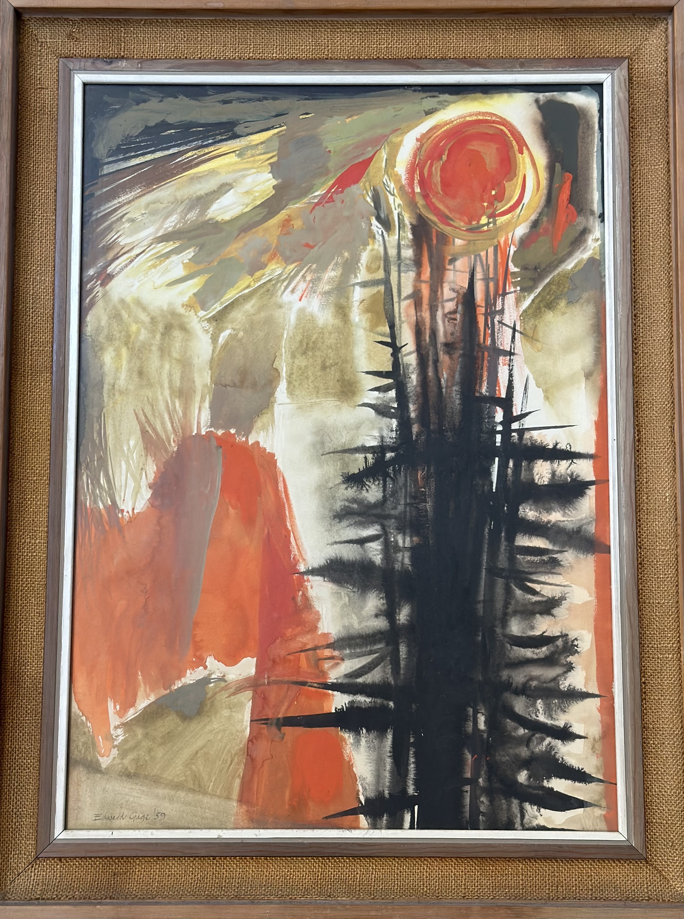 •Edward Gage R.S.W (Scottish, 1925-2000), Winter Solstice, signed lower left and dated (19(59, - Image 2 of 2