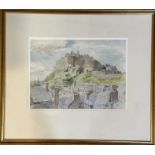 Mary Marshall Brown, RSW Scottish, (1887-1968), Edinburgh Castle, Watercolour, signed bottom