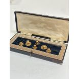 A collection of six 9ct gold studs. (6) 4g