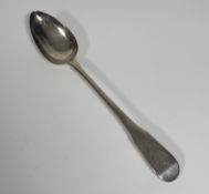 A George III silver basting spoon, Samuel Godbehere, Edward Wigan & James Boult, London 1801, fiddle