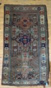 Property of the late Countess Haig: an Antique hand knotted Turkish rug, the busy field of allover