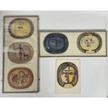 After Pablo Picasso, a set of seven lithographs with gloss finish, probably from Ceramiques de