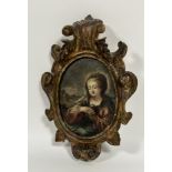 Property of the late Countess Haig: Italian School, 18th Century, The Madonna, oil on copper,