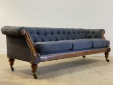 A late Regency rosewood framed Chesterfield sofa, in the manner of William Trotter (Scottish, 1772 -