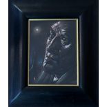 •Peter Howson O.B.E. (Scottish, b. 1958), Head by Moonlight, signed lower right, pastel, framed.