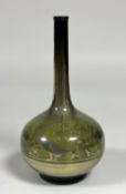 Gordon Mitchell Forsyth for Pilkingtons Royal Lancastrian, a lustre-glazed flask-form vase, c. 1910,