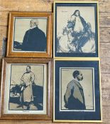 After William Nicholson 1872-1949, a group of four lithographs including the Kaiser, Portos etc.