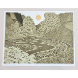 John Brunsdon, River Wye etching/aquatint no 12/125, signed and titled pencil, in a gilt glazed