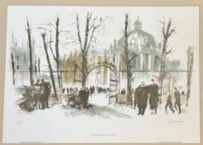 Liza Andrewes, After Chambers from Cannon Yard lithograph no 25/150, signed pencil bottom right in a