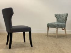 A matched pair of contmporary upholstered accent chairs H87cm