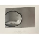 Eva Rubinstein, titled Bed and Mirror print, in a silver glazed frame. (44cmx59cm)