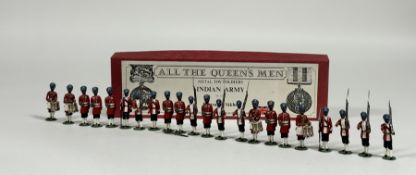 All the Queen's Men, metal figures, by Derek Cross, four boxes of hand-painted metal figures of