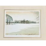 John Doyle (1928-?), Windsor in the Snow, etching, titled and signed pencil bottom right, in a