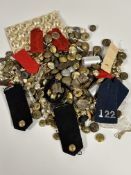 A mixed lot of military buttons etc.