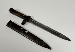 A WW2 German Mauser 98k Bayonet and Scabbard (39cm)