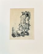 Lazslo Gyozo, Daphnis and Chloe, 1959 illustrated etching, titled and signed pencil bottom right