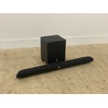 A JBL Cinema SB350 powered sound bar speaker system