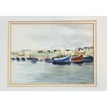 L.Lesley Main (Scottish), The Harbour Ayr, watercolour on paper, signed, dated 1983 and titled