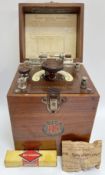 A 1923 BBC/British Thompson-Houston Co wireless crystal receiver 'Bijou' model with BBC and BT-H