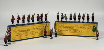 Worldwide Heritage, Yorvic figures, 2 boxed sets of hand-painted metal figures, Indian Army (23).