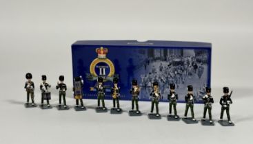 W. Britons Collectors Club, painted metal figures, Royal Scots Fusiliers Band, Queen's Golden