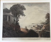 A view of the Bay of Naples, a bookplate, published 1978 for the University of Oxford for a servant.