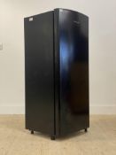 A modern Hisense fridge, H127cm, W53cm, D50cm