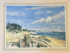 Patrick McIntosh, Broughty Ferry from the Grassy Beach, print no 165/850, signed pencil bottom