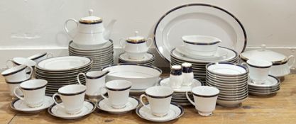 A large Noritake 'Legendary' tea and dinner service with Art Deco style decoration comprising