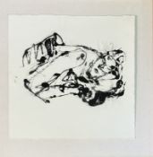 Unknown artist, Study of a sleeping figure, in a glazed wooden frame. (30cmx30cm)