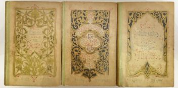 A complete three volume set of The Thousand And One Nights (Arabian Nights), 1850 John Murray editio
