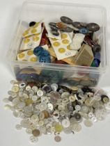 A collection of Vintage sets of buttons, loose buttons etc. ( A Lot)