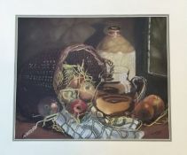 S.Watson, Cider Apples, pastel, signed and dated 2001 bottom right, artist label verso, in a gilt
