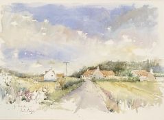Kate Philips,(British), By Tantallon, watercolour on paper, signed and titled bottom left, artist