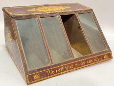 An unusual vintage John Mackintosh and Sons confectionary display tin/dispenser modelled as a