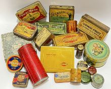 A group of vintage tins comprising a Wilkin Ltd confectionary tin, several smoking/tobacco tins,
