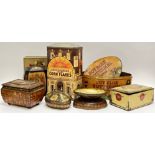 A group of vintage biscuit/confectionary tins comprising a large Sunnyfields Golden Corn Flakes