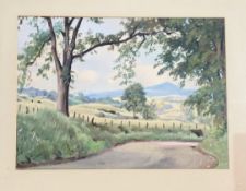 W.Miles Johnston (Scottish 1893-1974), The Road to Bucklain Drive, signed bottom left dated1960