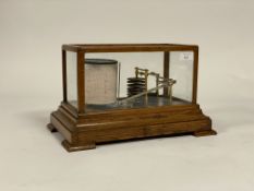 A 19th century Barograph by Pillischer of New Bond Street, London, the base plate inscribed by